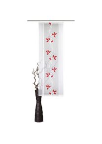 Schiebegardine »Fiore« Paneelwagen 1 Stk. tlg. , rot , Vhg , Obermaterial: 100% Polyester