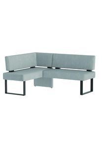 Home Affaire , Eckbank »Oliver mit Metallgestell, Küchenbank« verschiedene Bezüge Cord Esszimmerbank OTTOs Choice , blau , Sitz und Rücken gepolstert