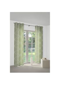Vorhang »Lahstedt« Ösen 1 Stk. tlg. , grün , WIRTH , Obermaterial: 67% Polyacryl, 33% Polyester