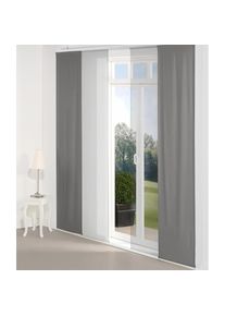 Schiebegardine »Dim out« Paneelwagen 1 Stk. tlg. inkl. Beschwerungsstange , grau , Wirth , Obermaterial: 100% Polyester