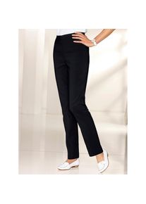 Classic Basics , Stretch-Hose , schwarz , Hose in gerader Schnittführung