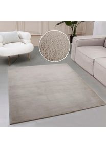 my home Fellteppich »Balu, Kunstfellteppich, Modern, Langflor Teppich« rechteckig 20 mm Höhe Kaninchenfell-Haptik, kuschelig, weich, Wohnzimmer,...