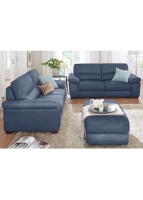 Calia italia Polstergarnitur »Gaia, hochwertige Garnitur aus 2-Sitzer & 3-Sitzer im edlen Design« Set, 2 Stk. tlg. aus pflegeleichtem Luxus-Microfaser Ginevra...