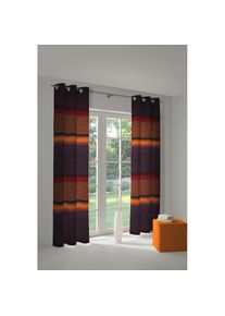 Vorhang »Maribor« Ösen 1 Stk. tlg. , lila , WIRTH , Obermaterial: 75% Polyester, 25% Baumwolle