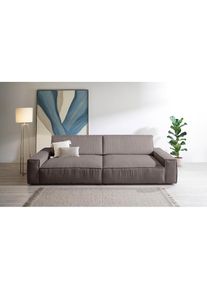 Big-Sofa »NEU: SHERWOOD XXL, Big-Sofa (316cm), extra tiefe Sitzfläche 95 cm« bequemer Sitzkomfort, Cord u. Leinenoptik, Kedernaht , Home Affaire