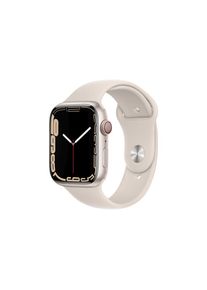 Apple , Smartwatch »Serie 7, GPS, 45 mm Aluminiumgehäuse mit Sportarmband« ( ) Watch OS , weiss