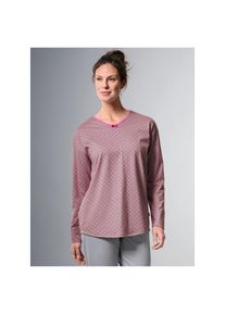 Trigema , Schlafanzug »Schlafanzug Oberteil Langarm mit süsser Schleife« 1 Stk. tlg. , pink , DELUXE-Single-Jersey
