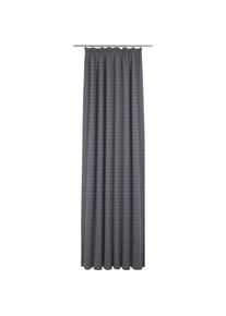 Adam, Vorhang &raquo;Graphic Ventus Light&laquo; Kr&auml;uselband 1 Stk. tlg. aus 100% Bio-Baumwolle, indigo, Jacquard, Baumwolle (Bio-Baumwolle)