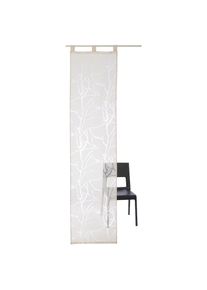 Schiebegardine »Anna« Schlaufen 1 Stk. tlg. Inkl. Beschwerungsstange , beige , my home , Obermaterial: 70% Viskose, 30% Polyester