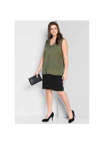 sheego, Unisex, Bleistiftrock, schwarz, 52