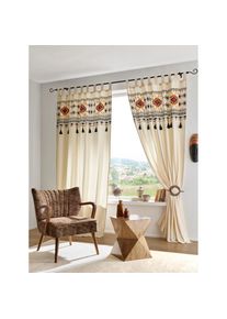 Vorhang Schlaufen 1 Stk. tlg. , bunt , HEINE HOME , 100% Baumwolle
