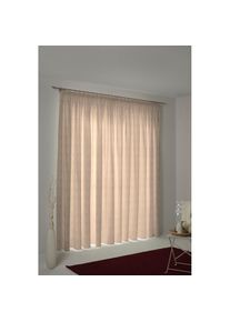 Adam, Vorhang &raquo;Little Parrot&laquo; Kr&auml;uselband 1 Stk. tlg. aus 100% Bio-Baumwolle, hellbraun, Jacquard, Baumwolle (Bio-Baumwolle)