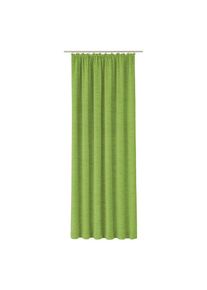 WIRTH, Vorhang &raquo;Holmsund 288g/qm&laquo; Kr&auml;uselband 1 Stk. tlg., apfelgr&uuml;n, Chenille, Polyacryl