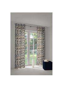 Adam, Vorhang &raquo;Bio Bel&laquo; &Ouml;sen 1 Stk. tlg. aus 100% Bio-Baumwolle, schwarz, Jacquard, Baumwolle (Bio-Baumwolle)