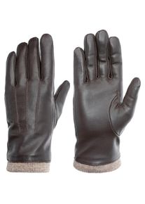 Pearlwood, Unisex, Pearlwood Lederhandschuhe &raquo;Daisy&laquo; Touchscreenf&auml;hig - mit 10 Fingern bedienbar, Ziern&auml;hte, dunkelbraun, 7, Unisex Lederhandschuhe 