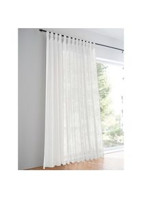 Gardine Schlaufen 1 Stk. tlg. , weiss , HEINE HOME , 100% Polyester