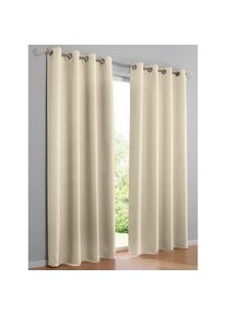 HEINE HOME, HEINE HOME Vorhang &Ouml;sen 1 Stk. tlg., creme, Polyester, &Ouml;sen