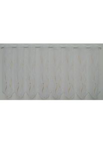 Stickereien Plauen, Scheibengardine &raquo;Pescara&laquo; Stangendurchzug 1 Stk. tlg., wei&szlig;, beige, Voile, Polyester