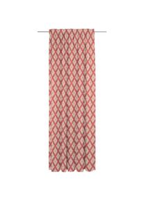 Adam, Vorhang &raquo;Maroccan Shiraz Light&laquo; Multifunktionsband 1 Stk. tlg. aus 100% Bio-Baumwolle, rot, Jacquard, Baumwolle