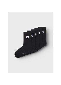 name it, Herren, Socken &raquo;NKNLARIS 5P SOCK NOOS&laquo; Packung, 5 Stk. tlg., schwarz, 37 (39), Socken von name it f&uuml;r M&auml;dchen und Jungen