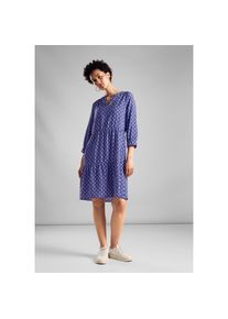 Street One , Damen , Sommerkleid Ohne Taschen mit All-Over Print , blau , Tunika Kleid von Street One