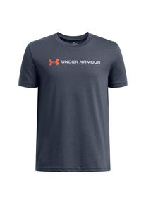 Under Armour, Herren, T-Shirt &raquo;UA B LOGO WORDMARK SS&laquo; F&uuml;r Kinder, downpour gray, fire, mod gray, L, T-Shirt von Under Armour