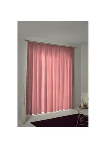 WIRTH, Vorhang &raquo;Trondheim 234 g/m&sup2;&laquo; Kr&auml;uselband 1 Stk. tlg., rosa, Chenille, Polyacryl