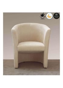 Cocktailsessel »Tabby« 1 Stk. tlg. Antifleck-Beschichtung , beige , Home Affaire , 100% Polyester