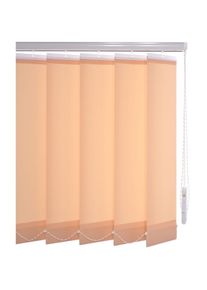 Lamellenvorhang »Vertikalanlage 127 mm« mit Bohren , beige , Liedeco