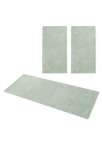 Hochflor-Bettumrandung »Microfaser Teppich Magong, besonders weich, sehr feiner Flor« Höhe 25 mm 3 tlg. uni, einfarbiger Bettvorleger, Läufer-Set,...