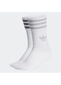 adidas originals , Sportsocken »MIDCUT GLITTER CREW SOCKEN, 2 PAAR« 2 Paar tlg. , weiss , adidas verpasst deinem Outfit einen glitzernden Glam-Faktor.