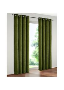 WIRTH, Vorhang &raquo;Trondheim 234 g/m&sup2;&laquo; &Ouml;sen 1 Stk. tlg., moosgr&uuml;n, Chenille, Polyacryl