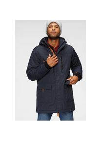 Polarino, Herren, Funktionsparka mit Kapuze Atmungsaktiv, winddicht und wasserdicht. Wassers&auml;ule 5000mm., marine, 62, Outdoorparka mit abnehmbarer 