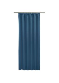 Vorhang »Leon« Kräuselband 1 Stk. tlg. Verdunkler, Energie sparend, Wärmeschutz, Kälte abweisend , blau , Vhg , Obermaterial: 100% Polyester