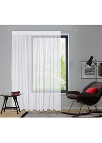 my home, my home Gardine &raquo;Dolly&laquo; Multifunktionsband 1 Stk. tlg. Transparent, Gewebt, Polyester, wei&szlig;, Polyester