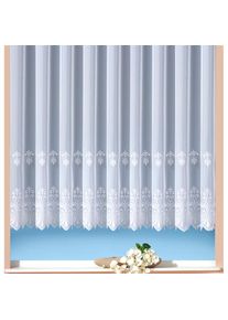 Weckbrodt-Gardinen Weckbrodt, Gardine &raquo;Heidelberg&laquo; Kr&auml;uselband 1 Stk. tlg. echte Stickerei, Voile, transparent, mit 1 oder 2 Bord&uuml;ren, Store, wei&szlig;, Voile, Polyester