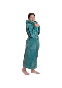 WEWO-Fashion Wewo fashion , Kinder,Jugendliche , Kinderbademantel »8514« 1 Stk. tlg., mit kuscheliger Kapuze , blau , Kinder Bademantel mit Kapuze