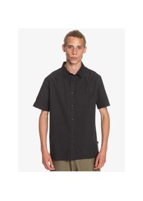 Quiksilver , Damen , Kurzarmhemd »Taxer« , schwarz , Stoff: Baumwollstoff