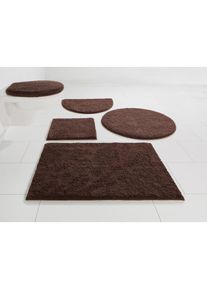 my home Badematte »Maren, Badvorleger, Badezimmer Teppich« Höhe 15 mm rutschhemmend beschichtet fussbodenheizungsgeeignet Bio-Baumwolle, Badteppich,...