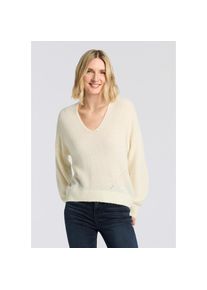 BOSS Orange , Damen , Strickpullover »Foletta Premium Damenmode« V-Ausschnitt, Ajouré-Details , Pullover von BOSS Orange Womenswear