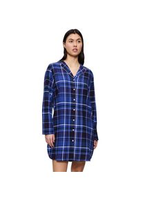 Triumph , Nachthemd »Boyfriend NDW 01 X Checks« 3pfleiste. Es Dur, bequem und stilvoll , blau , Boyfriend-Langarm-Nachthemd