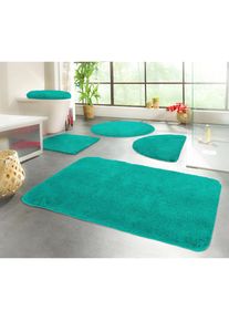 Kinzler, Kinzler Badematte &raquo;Chaozhou&laquo; H&ouml;he 20 mm rutschhemmend beschichtet fussbodenheizungsgeeignet Badteppich, Uni Farben, weich, als rechteckig, 