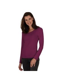 Trigema , Longsleeve »Shirt aus Viskose Langarm« 1 Stk. tlg. , rot , Elastischer Single-Jersey aus Viskose