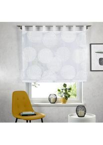 Raffrollo »Belem« mit Schlaufen Transparent, Voile, Polyester , weiss , my home , Obermaterial: 100% Polyester