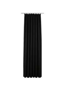 WIRTH, Vorhang &raquo;Newbury&laquo; Kr&auml;uselband 1 Stk. tlg., schwarz, Jacquard, Baumwolle, Polyester