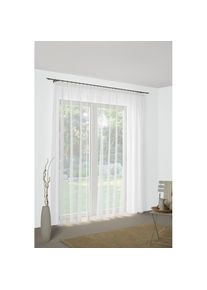 WIRTH, Vorhang &raquo;Bettina&laquo; Faltenband 1 Stk. tlg. Store, wei&szlig;, Polyester
