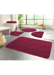 Kinzler, Kinzler Badematte &raquo;Chaozhou&laquo; H&ouml;he 20 mm rutschhemmend beschichtet fussbodenheizungsgeeignet Badteppich, Uni Farben, weich, als rechteckig, 