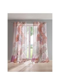 Gardine Ösen 1 Stk. tlg. , bunt , HEINE HOME , 100% Polyester