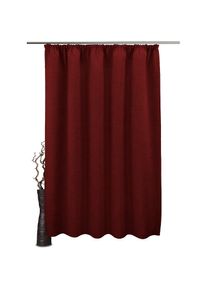 Gardine »Rustika« Kräuselband 1 Stk. tlg. Deko Struktur, Polyester, pflegeleicht, nach Mass , rot , Vhg , Obermaterial: 100% Polyester