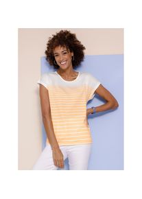 Classic Basics , Damen , Kurzarmshirt »Shirt« 1 Stk. tlg. , orange , lässig überschnittene Schultern